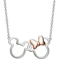 DISNEY Jewelry Collier Halskette Mickey & Minnie Maus (Set)