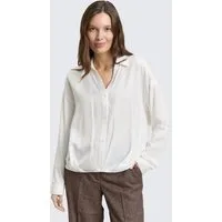 TOM TAILOR Langarmbluse Blusen & Shirts Oversized Satinbluse mit Turn-up-Funktion