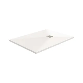 HSK Marmor-Polymer Duschwannen Apunto Rechteck 90 × 100, Weiß, 5285100 5285100-weiss