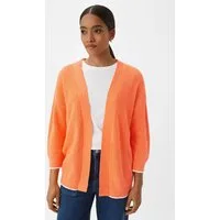 comma Cardigan Strickjacke Baumwollstrickjacke mit 3/4-Ärmeln