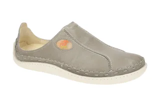 Eject 5846/1.009 Herren Slipper Grau Echtleder Naturgegerbt Gummisohle