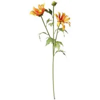 Kunstblume Chrysantheme 74 cm Orange, HTI-Living, Höhe 74 cm, Kunstpflanze Dekoration