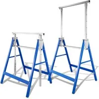Clanmacy Werkbank 2X Gerüstbock Teleskop-Klappbock 7-fach höhenverstellbar, (2-tlg)
