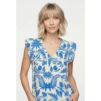 Vero Moda Blusentop VMJOSIE SL V-NECK TOP WVN GA Viskosemischung, regular fit