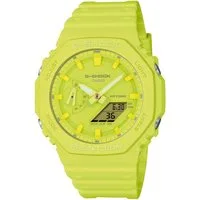 CASIO G-SHOCK Chronograph GA-2100-9A9ER, Quarzuhr,Armbanduhr,Herrenuhr,digital, bis 20bar wasserd.Resinbarmband