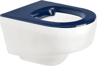 KWC Aquarotter T-WC, GFK, wandh., Hw.-Mont., weiß, Sitzfl. blau, 400x370x510 mm, 2030039327 2030039327