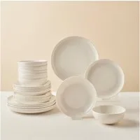 Karaca Geschirr-Set Karaca Streamline Remi 24-tlg Geschirrset für 6 Personen aus Bone