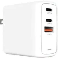 67W GaN Charger, Ladegerät weiß, 1x USB-A, 2x USB-C PD, Charge 3.0