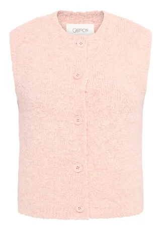 CARTOON - Strickweste Rose Melange - Gr. - 36