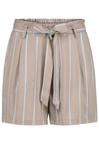 Authentic Style - DOB kurze Hose stripes: string beige -light blue-ivory - Gr. - L
