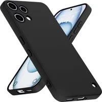 Wigento Handyhülle für Nothing Phone 3a Lite TPU Silikon Slim Dünn Flexibel Schwarz 6,77 Zoll, Stilvolle TPU Hülle, präzise Aussparungen, schützend