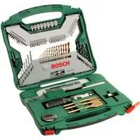 X-Line Titanium Bohrer- und Schrauber-Set, 100-teilig, Bohrer- & Bit-Satz grün