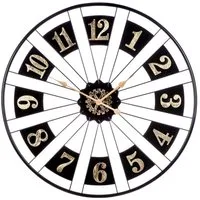 GILDE Wanduhr PASSAGE Wanduhr - schwarz - Metall - Ø 80cm - Uhr (Wanduhr - Hängeuhr - Uhr)
