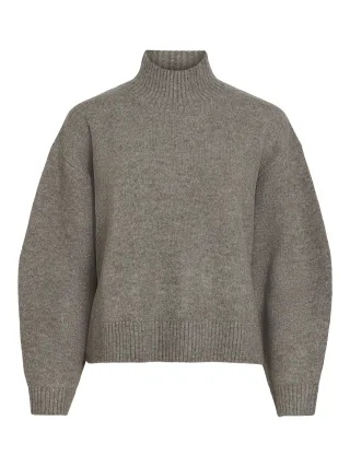 VILA - VISIA L/S HIGH NECK KNIT PULLOVER-NOOS - Gr. - M