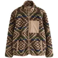 Next Fleecejacke Bedruckte Fleecejacke mit Reißverschluss (1-St)