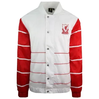 Majestic L.F.C Liverpool FC Herren Bomberjacke Weiß/Rot