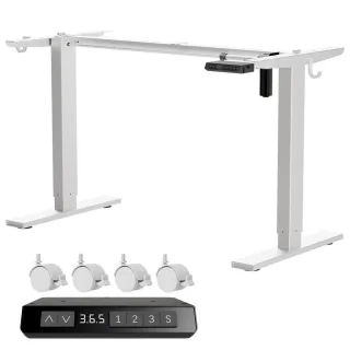 Homavo Schreibtischgestell, Weiß, Metall, 60x70x120 cm, Arbeitszimmer, Schreibtische, Bürotische