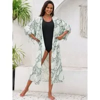 MOPUEA Strandkleid Strandkleid Damen Boho Bikini Überwurf Lang Leichtes Sommerkleid (Damen Strandkleid Bikini Überwurf Im Boho Stil, Langer Überwurf Mit Lockerer Passform Und Boho Muster) Luftig Schnelltrocknend Figurfreundlich Und Reisetauglich