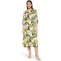 Cartoon Sommerkleid Damen mit Bindegürtel