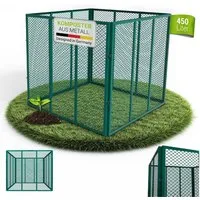 Juskys Komposter, 450 l, (1 St), Stecksystem, einfacher Aufbau, Verzinkt & Witterungsbeständig