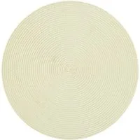 Haus und Deko Platzset Platzset rund ca. 35 cm Ø abwaschbar Bast Optik Tischset Platzdeckche, (1-St)