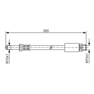 Bosch Bremsschlauch hinten au?en BMW 1er 2er 3er 4er X1