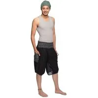 SIMANDRA Haremshose Varkala Herren Short gesmokt (1-tlg) mit elastichem Bund