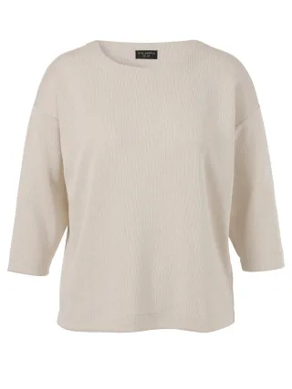 VIA APPIA DUE - Sweatshirt mit 3/4-Arm weiß - Gr. - 42