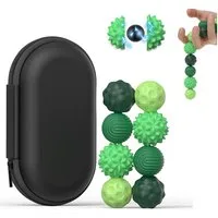 FOUORTUNATE-BEE Lernspielzeug 8 Stück Magnetische Fidget Toys, Magnetkugeln Stressball (Silikon Sensorik Spielzeug, Magnetische Anziehungskraft Stress Bälle mit Silikonhülle), Sensory Toy, Anti-Stress Fidget Toys für Stress, Angst
