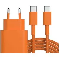 Futurea Ladeset für iPhone Ladekabel USB-C Kabel für iPhone 15 16 17 Pro Max Smartphone-Ladegerät (3000 mA, Set, Komplett Ladeset mit Stecker und Kabel, Unterstützt Fast Charging für Apple Samsung Galaxy Google Pixel)