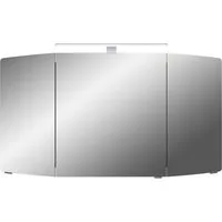 Saphir Spiegelschrank Cassca Sprint Badschrank, 3 Spiegeltüren, 6 Einlegeböden, 120 cm breit inkl. LED-Beleuchtung, Türdämpfer, Schalter-/Steckdosenkombination