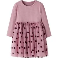 Name It Minikleid NMFNAGINA LS TULLE DRESS Baumwollmischung, regular fit