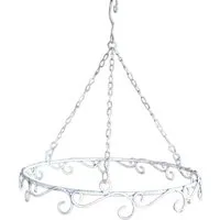 Deko-Impression Dekohänger Küchenhänger Hängeregal Ring m. Haken 30 cm grau Landhaus (1 St)