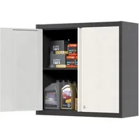 AOBABO Wandhängeschrank Metallschrank, abschließbarer Wandschrank, 66 x 30 x 66 cm, 1-tlg., geeignet für den Einsatz in der Garage