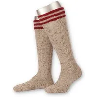 Lusana Trachtensocken Kniestrümpfe Herren - L8995RT - apfelgrün, bordeaux