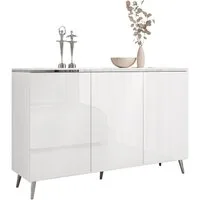 Lookway Kommode AURORA SILVER 3D mit Griffloses Öffnungssystem