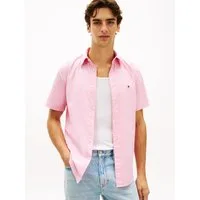Tommy Hilfiger Kurzarmhemd FLEX POPLIN SOLID Regular fit mit Button-Down-Kragen