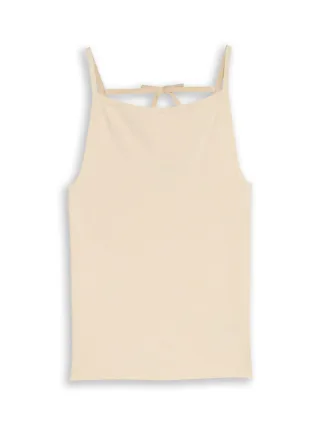 TOM TAILOR Denim - Top mit Schleifendetail weiß - Gr. - S