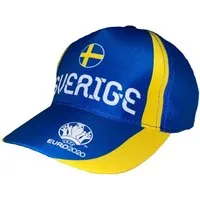 coole-fun-t-shirts Schirmmütze SCHWEDEN Kinder Basecap Schirmmütze Fußball EM Sverige Europameisterschaft Base und Snapback Jungen + Mädchen für Kita, Schule, Einschulung Gr.52 + 54