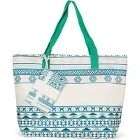 styleBREAKER Strandtasche Strandtasche Azteken Muster - Boho (1-tlg)