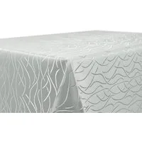 Beautex Tischdecke Damast Jacquard bügelfrei pflegeleicht Streifenmuster Tischwäsche (1-tlg), Mercerisiert, Hochwertiger Jacquard, Formstabil