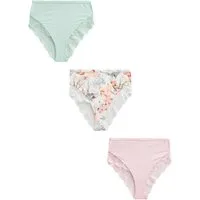 Next Taillenslip Hochbund-Spitzenslips, 3er-Pack, hoher Beinschnitt (3-St)