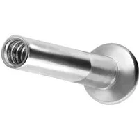 PIERCINGLINE Piercing-Set Titan Triple Piercing Mini Labret mit Innengewinde ohne Kugel (Labrets, 1-tlg)