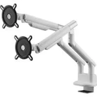 Universal-Doppelmonitorarm DM 7220, Monitorhalterung weiß, für 33 - 89cm (13" - 35") Monitore