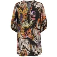 Doris Streich Klassische Bluse mit Palmwedel-Muster