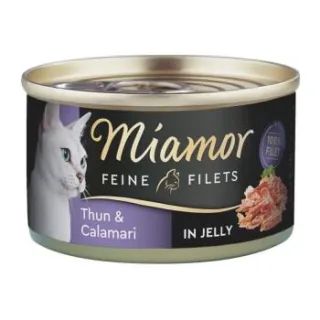 Miamor Feine Filets in Jelly Heller Thunfisch und Calamari 48x100 g