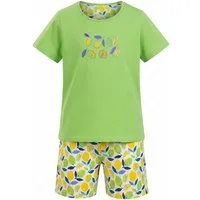 comtessa Schlafanzug Comte Kids (Set, 2 tlg., 2-teilig) Mädchen Pyjama Shorty Kurzarm Baumwolle