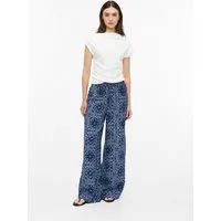 s.Oliver Chinos Hose Strukturierte Wide-Leg-Hose aus Viskosemix