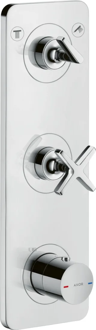 Hansgrohe Thermostatmodul Unterputz Axor Citterio E Fertigset 2 Verbraucher chrom, 36703000 , 367030 36703000