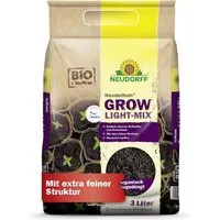 Neudorff Bio-Erde Neudorff NeudoHum Grow Light-Mix, mit Pflanzlicher Dünger, (Einzelartikel), Torffreie Light-Mix-Erde für Aussaat und Anzucht von Cannabis.